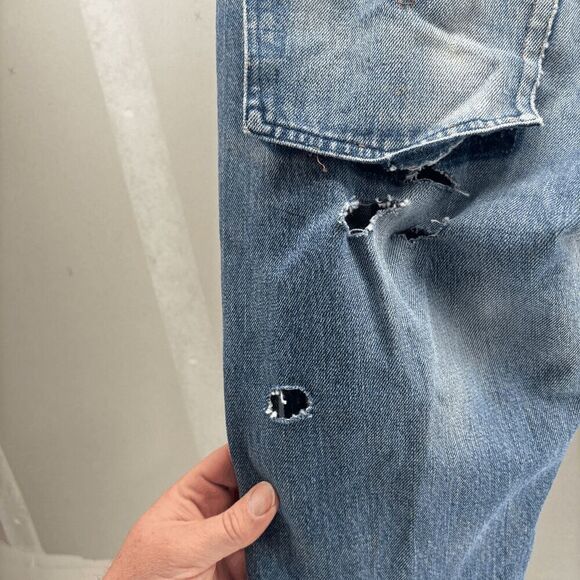 Vintage Levis Single Stitch Redline Selvedge #6 Button 70s 32 x 32 READ - Picture 11 of 16